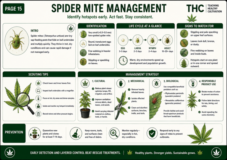 Spider Mite Management Infographic