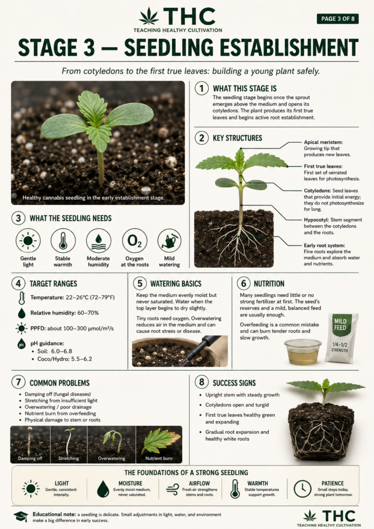 Stage 3 Seedling Establishment Infographic