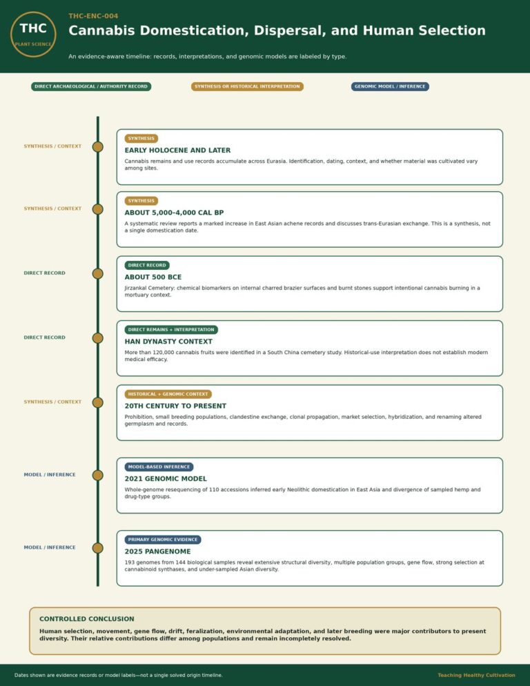 domestication dispersal selection infographic
