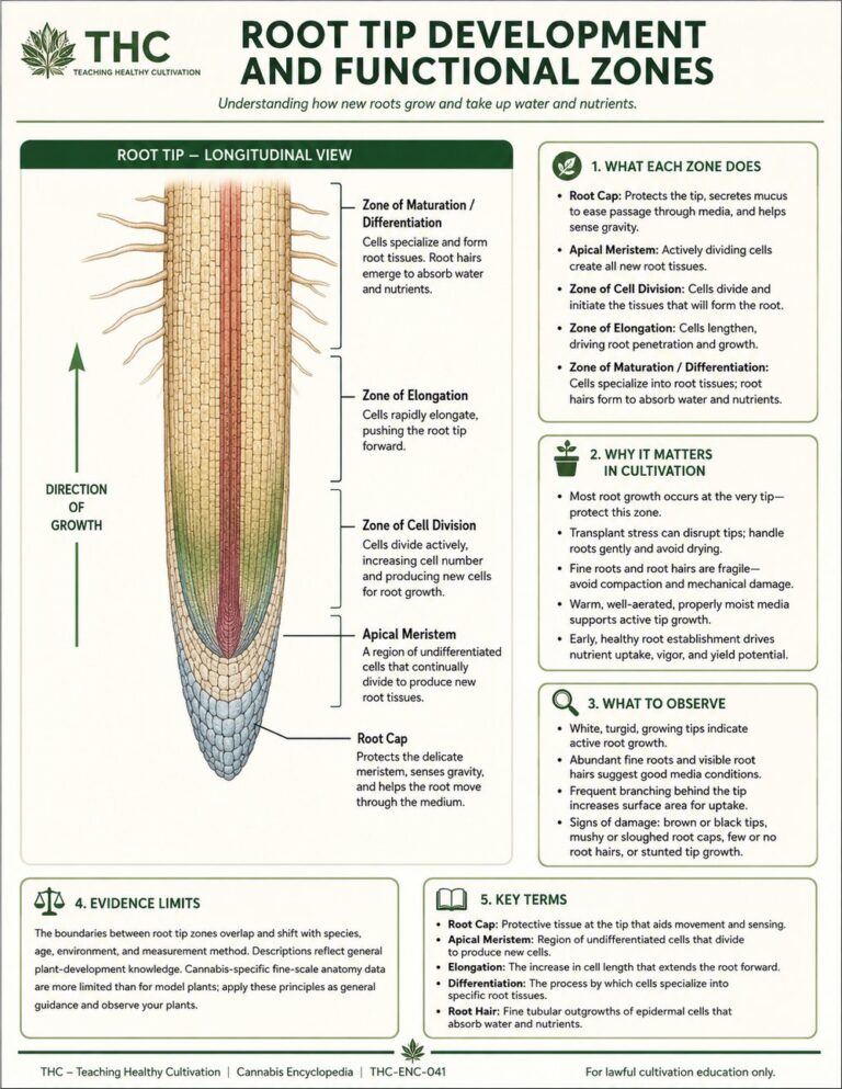 Root Tip Development and Functional Zones