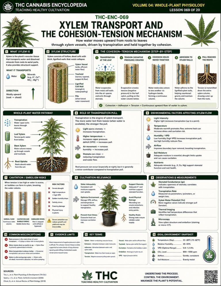 Xylem Transport and the Cohesion Tension Mechanism