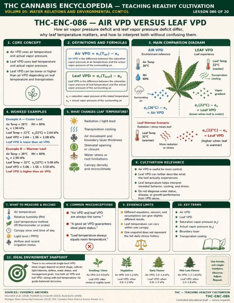 Air VPD Versus Leaf VPD