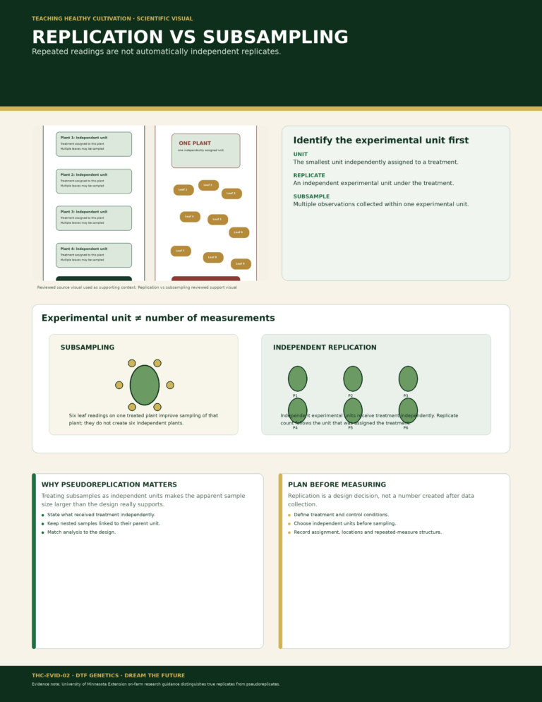 EVID 02 Replication Subsampling Research Full Sheet Infographic
