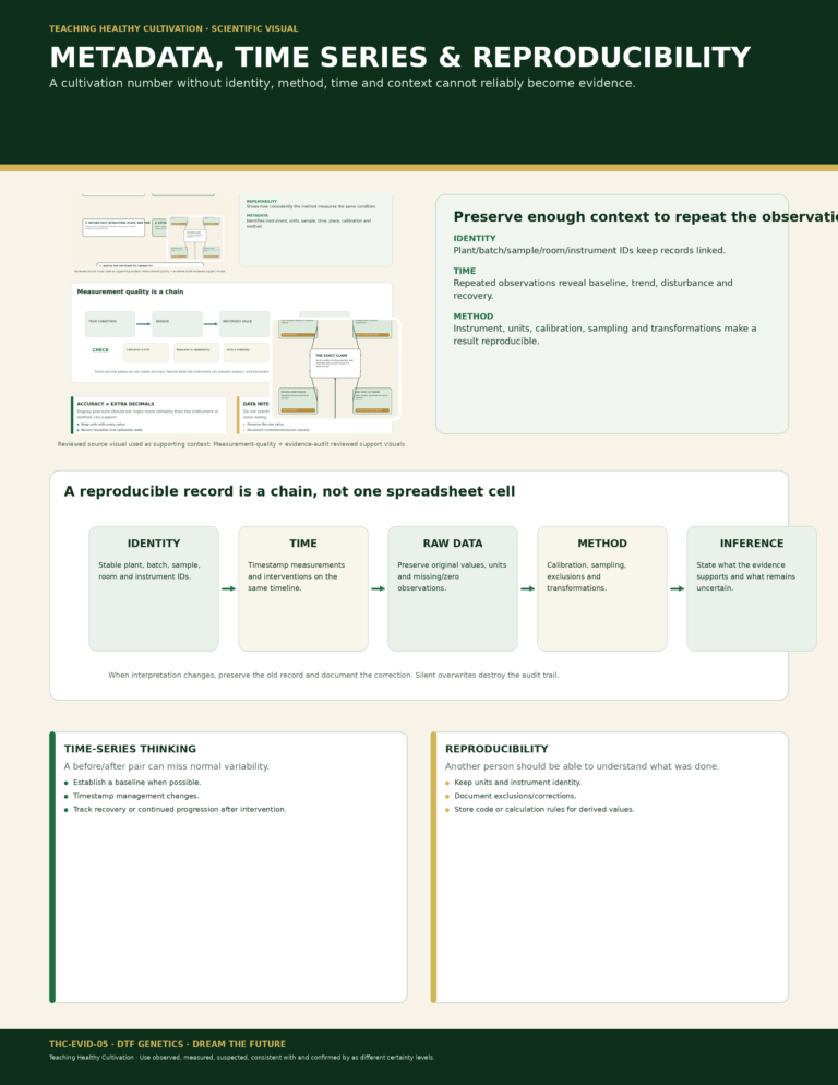 EVID 05 Metadata Time Series Reproducibility Full Sheet Infographic