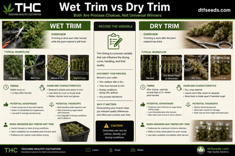 HARV 11 harvest wet trim vs dry trim process choices