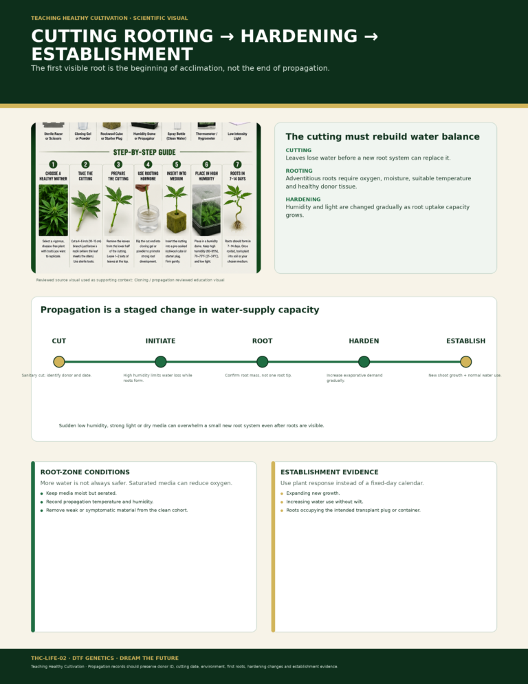 LIFE 02 Cutting Rooting Hardening Establishment Full Sheet Infographic