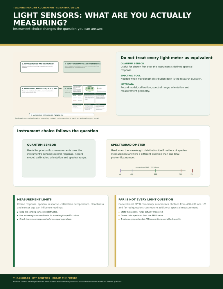 LIGHT 03 Light Sensors Spectrum Measurement Full Sheet Infographic