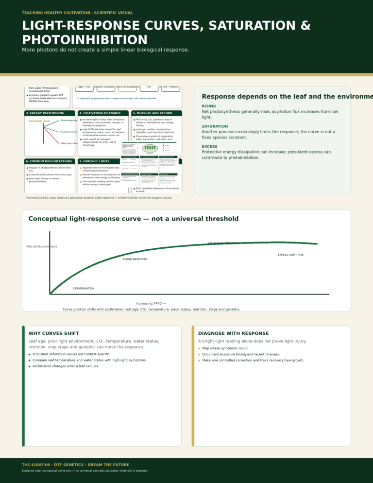 LIGHT 04 Lighting Response Photoinhibition Full Sheet Infographic