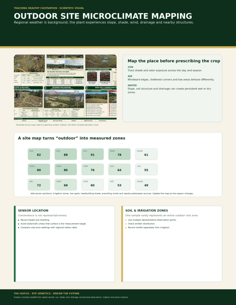 OUT 01 Outdoor Site Microclimate Mapping Full Sheet Infographic