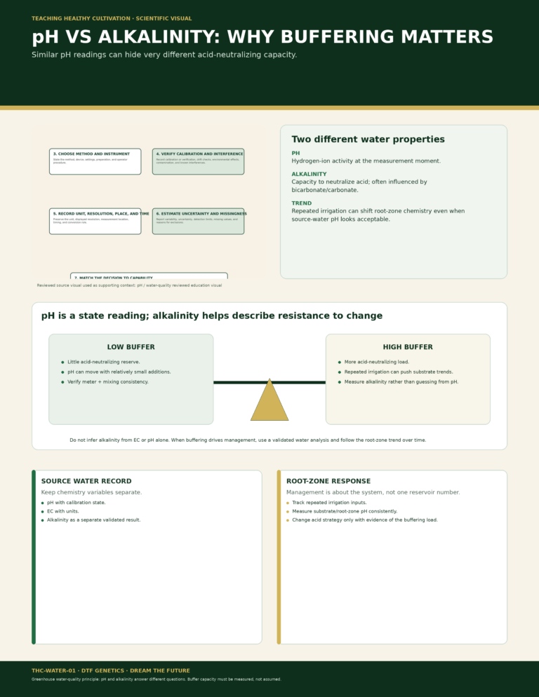 WATER 01 pH vs Alkalinity Buffering Full Sheet Infographic